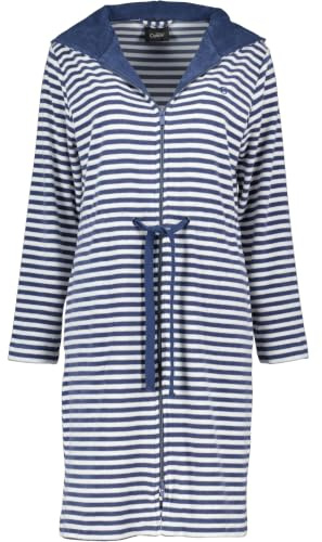 Cawö Home Bademäntel Damen Kurzmantel mit Kapuze Campus 834 nachtblau - 16 XS