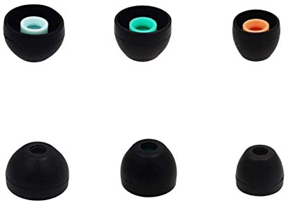 LALASTYLE Eartips Compatible with Sony WF-1000XM4 Earbuds, S/M/L 3 Pairs Soft Silicone Ear Tips Earbuds Tips, Compatible with Sony WF-1000XM4 Silicon Tips XM4 3 Pairs, SML, Black