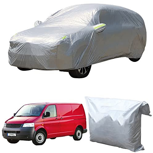 TTLDA Auto Abdeckung, für VW Volkswagen Transporter T4 T5 1990-2015 Staubdicht Wasserdicht Winddicht Schneedicht UV-Schutz Vollgarage Atmungsaktiv Autoplane