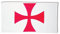 Isideco Flagge der Templer 90x150cm