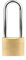 Cadenas à clé en laiton de 30 mm, cadenas universel en laiton avec anse longue ou courte, 3 clés pour casier d'école et de gym, abris de jardin, clôture, sac à dos, armoires de rangement – Taille L