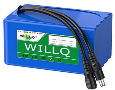 WILLQ DC 12V Rechargeable Lithium Battery 10000mAh 16000mAh 20000mAh 30000mAh Replacement Li-ion Battery Pack 12 Volts Backup Power Supply,12V20000mAh