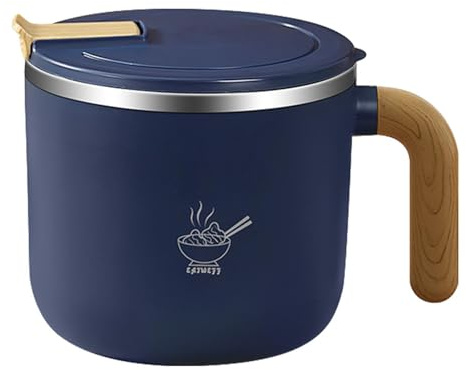 Isolierte Lebensmittelbehälter, tragbare Ramen-Nudelschale, 1,55 l Thermoschüssel, Lebensmittelbehälter, Ramen-Topf mit Deckelgriff, großes Fassungsvermögen, Lunch-Aufbewahrungswerkzeug, für Reisen,