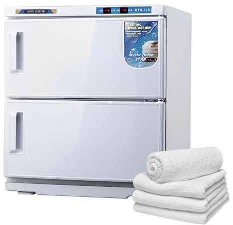 Towel Warmers,Towel Warmer Cabinet, With UV Heating Disinfection And Large Capacity - Perfect For Home, Beauty Salon, And Restaurant Use,White,16L