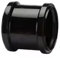 110MM Black Soil Waste Pipe and Ring Seal Fittings Push Fit Fittings Double Socket Coupler Straight