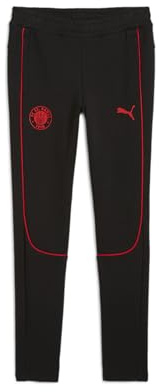 PUMA Jugendliche FC St. Pauli Casuals Hose 140 Black Red ?Fußballhose in Slim Fit Unisex Teenager