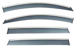 DYKGYLYS Windabweiser Set, für Audi Q7 Windabweiser aus rostfreiem Stahl in hervorragender Qualität,2006-2015