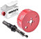 HOHXEN Lochsäge 85mm, M42 HSS Bi-Metall Lochöffner Cutter Werkzeug mit Positionierbohrer zum Schneiden von Baustahl, Edelstahl, Gusseisen, Messing, Aluminium, Holz, PVC, Gipskarton, Dichteplatte