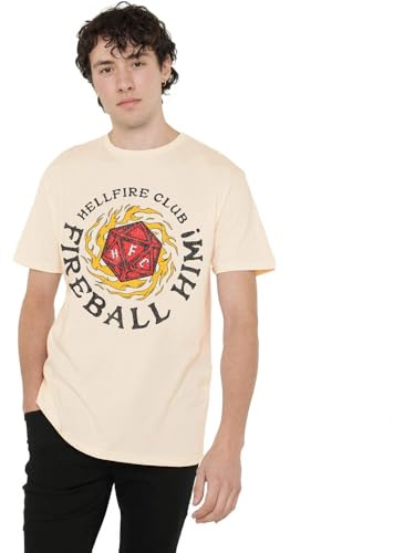 Stranger Things Unisex Hellfire Club Fireball Him T-Shirt