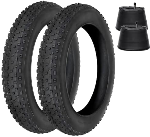 20 Zoll Fat Bike Reifen Set - 20x4.0 Fat Reifen für Hochleistungs- und geländegängiger Ersatzreifen für MTB-Fahrräder und E-Bikes für Straßen- oder Trailfahrten 2er-Pack