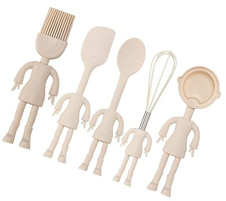 Warmhm 1Satz Silikon Schneebesen Cartoon Form Teiliges Backwerkzeug Für Leicht Zu Reinigen Und Ergonomisch Für DIY Baking Und Kreative Rezepte