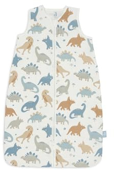 Jollein Musselin Sommerschlafsack Baby - Roarsome - 110 cm - 100% Baumwolle - 0.5 TOG - Schlafsack Baby Sommer - Oeko-TEX Zertifiziert