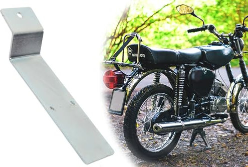 Kennzeichenhalter, Nummernschildhalter für Simson S50, S51, S70, Befestigungswinkel für Kennzeichen vorgebohrt, Stahlblech verzinkt