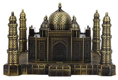 Pssopp Indien Taj Mahal Metallmodell, Vintage-Miniaturornament aus Legierung, 5,1 Zoll Wohndekoration für Sammler und Geschenksuchende