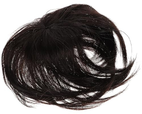 DECHOUS Haarteil für Frauen aus Echtem Haar mit Clip zum Abdecken von Grauen Haaren und Dünnem Haar Glattes Weiches Haarteil für Oberkopf und Alltag