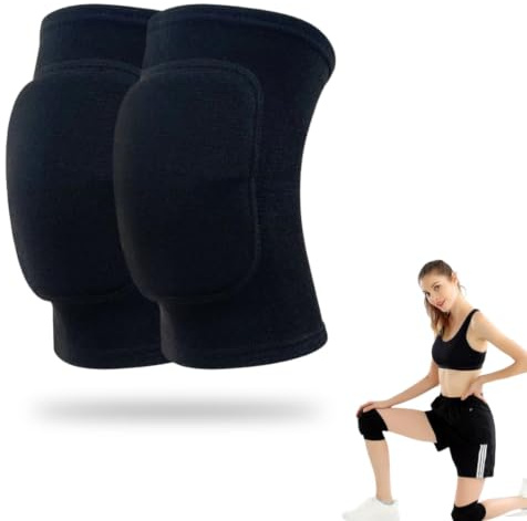 1 Paio Ginocchiere Sportive Unisex Ginocchiere Pallavolo Danza Morbide | Protezione Ginocchio Sostegno Manica Elastica Yoga Ginocchiere Palestra per Bici Calcio Basket Ginnastica Ritmica (S)