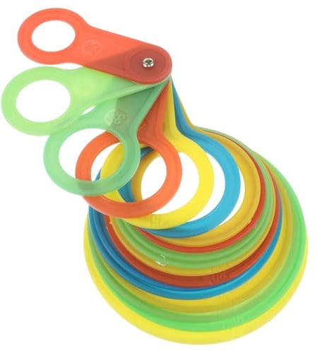 HOUDERCO Anello Graduato per Frutta Misuratore di Frutta Circolare in Plastica Strumento di Misurazione del Diametro per Arance e Pesche Righello Circolare per Produttori e Distributori