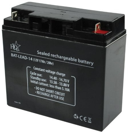 HQ 12V 17Ah Universal Sealed Rechargeable Lead Acid Battery