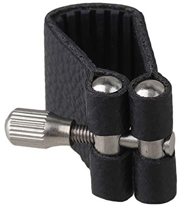 BQLZR Black Leather Ligature f¨¹r Altsaxophon-Mundst¨¹ck
