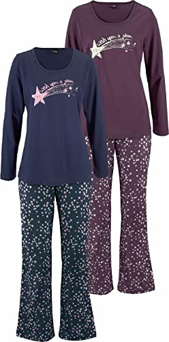 Vivance Dreams Pyjamas (2 Stück), Vivance Dreams Farb-Set Softer Single Jersey aus 100% Baumwolle