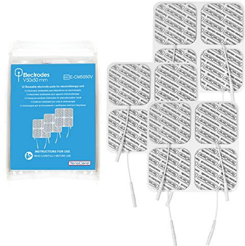 TensCare ECM5050V 50x50 mm Reusable Electrode Pads - Pack of 12 (Eligible for VAT relief in the UK)
