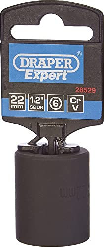 Draper 28529 Expert Impact Socket, 1/2 Square Drive, 410mm x 22mm , Blue
