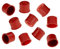 Westmark 10 Süßmostkappen aus Gummi für 0,375 -0,5 l Flaschen (Gr.1), Rot, 40462251