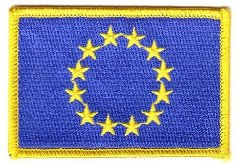 FahnenMax Flaggen Aufnäher Patch Europa 12 Sterne Flagge