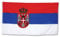 Serbien Fahne mit Wappen 90x150-one size