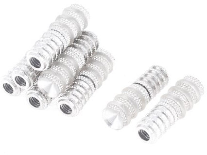 sourcing map 8 Stück 4 mm Durchmesser Gewinde Kunststoff Unterlegscheibe Glas Regalträger Halter