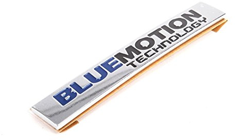 Accessori originali Volkswagen - Etichetta Emblem Chrome Letters BLUEMOTION Technology, colore chrome / blue 5K0853675BCWWS