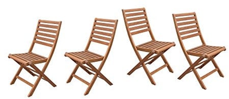 Sedex 4er Set Gartenstuhl Villach aus Eukalyptus mit Klappfunktion