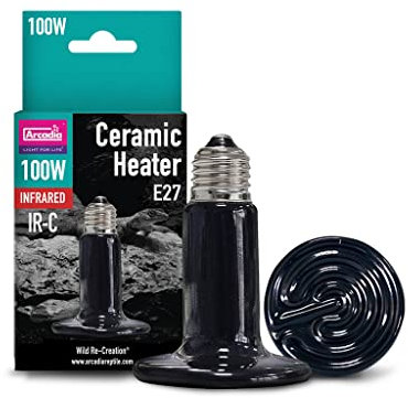 Arcadia Reptile Ceramic Heater Infrared Lamp 50 Watt