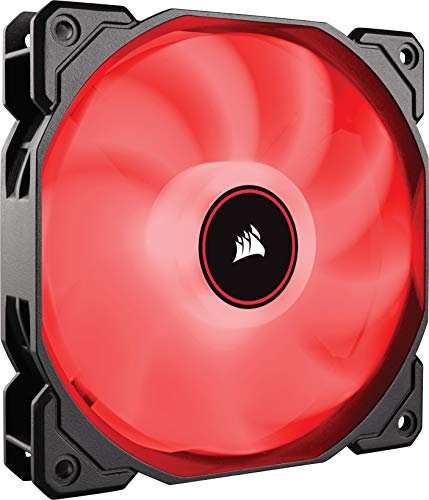Corsair AF140, Air Series, 140mm LED Ventilateur Silencieux - Rouge (Pack Individuel)