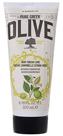 KORRES Pure Greek Olive & Lime Body Cream 200ml, Vegan