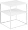 AC Design Furniture Nino Nachttisch mit Ablage, B: 45 x H: 50,5 x T: 40 cm, Weiß, Metall, 1 Stk