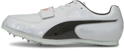 PUMA Evospeed Long Jump 6, Zapatillas de Atletismo Unisex Adulto, Multicolor White Black-Lava Blast, 48.5 EU