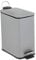 Optimal Products 5L Pedal Bin Slim Lid Soft Close Brush Holder Home Office Waste Paper Dustbin (5L GREY BIN ONLY)