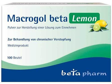 MACROGOL beta Lemon Plv.z.Her.e.Lsg.z.Einnehmen 100 St