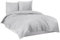 Mixibaby Flanell Feinbiber-Bettwäsche aus 100% Baumwolle - 4 Größen, Größe:200 x 200 cm, Farbe:Hellgrau