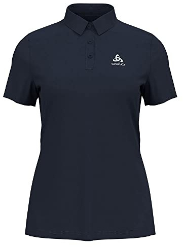 Odlo Cardada Damen Polo-Shirt | Funktionsshirt für Wandern & Outdoor, Schnelltrocknend, Base Layer Sommer, Bergsport, Regular Fit