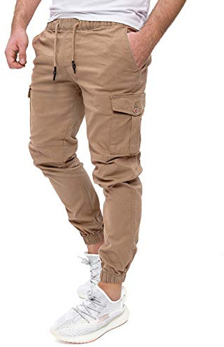 PITTMAN Darius - Herren Cargo Hose - Baumwoll Cargohosen - Cargo Jogger