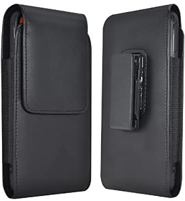 Hojaster Gürtelclip mit Drehgelenk für Samsung Galaxy S21 FE S20 FE S10+ S9 Plus A50 A51 A30 A31 A10S A20 Handy Holster, Leder drehbarer Clip Tasche Halter für Moto G8 Power G8+, LG Stylo 5 (Mitte)