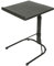 HUOLE Scrivania per Laptop, Tavolino da Divano Laterale Porta PC con Altezza Regolabile e Ruote, Supporto Computer per Casa e Ufficio, Metallo e Legno-43 * 43 * 69 cm (Nero)