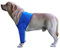 Hunde Erholungsanzug, Kegelhalsband Alternative, Abriebfeste Hunde Erholungshülle, Haustierwunden verhindern Lecken, Biss, Nässe und Infektion, waschbar und wasserdicht (Blau, L)