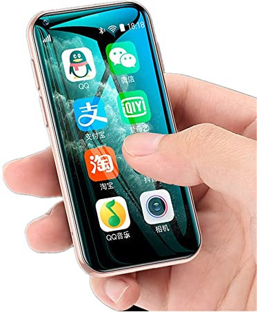 XS11 2.5in Supper Mini Smart Phone, Olåst Mobiltelefon Android 6.0 1GB RAM 8GB ROM 2023 Nyårstelefongåvor för Barn (Sakura rosa)