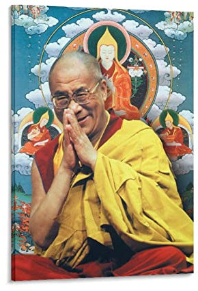 JIYAN Gewaltlos-Advocates 14. Dalai Lama-Poster, Wandkunst, Gemälde, Leinwanddrucke, Dekoration, Poster, Kunstwerke, 20 x 30 cm