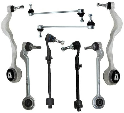 ATEC Germany 2x Querlenker Vorderachse unten, 2x Querlenker Vorderachse oben, 2x Koppelstange, 2x Spurstange Kompatibel mit BMW 1er (E81)(E88)(E82), 3er (E90)(E93)(E92)(E91)