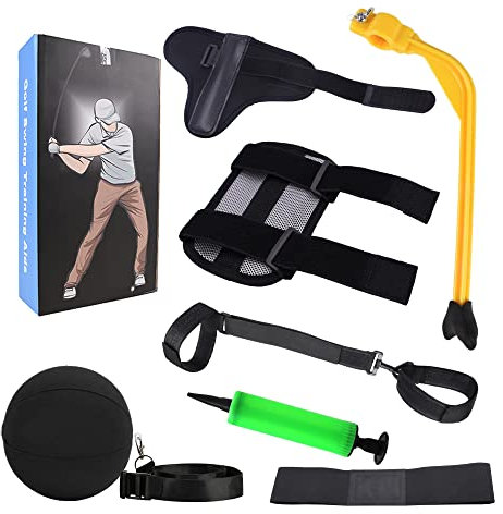 6-Piece Golf Swing Training Aid, Golf Swing Trainer, Golf Swing Trainer, Portable Golf Training Aid Right Distance, Practice Aid for More Constant Golf Swing