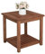 Outopee Garden Side Table, Solid Wood Slatted End Table, 45x45x45cm Small Patio Coffee Table for Backyard Poolside Deck Balcony Porch Living Room, Carbonized Color